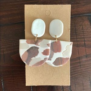 Handmade statement Clay earings